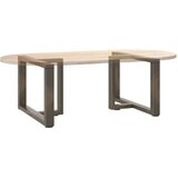  Noge za klub stolić T-oblika 2 kom Crne 60x25x(42-43) cm Čelik | shoptok.hr