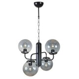 Opviq pekin 4 Lü siyah Füme Camlı avize blackfume chandelier | ePonuda.com