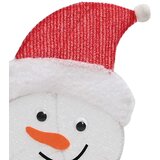 vidaXL Osvetljena družina snežakov 3 pcs Toplo bela Poliester | Shoptok.si