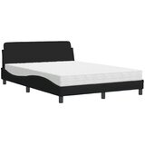  Krevet s madracem Dover crni 140x200 cm od tkanine | shoptok.hr