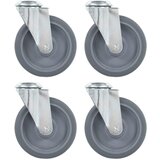 vidaXL Gibljiva kolesa z luknjami za sornik 4 kosi 125 mm | Shoptok.si