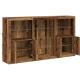 vidaXL stranišče z LED lučmi Star les 181.5x37x100 cm Inženirski les | Shoptok.si