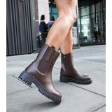 Gemre Brown high ankle boots decorated with rhinestones Vicco | shoptok.hr