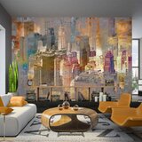  Tapeta - City ​​in the mist 200x140 Cijene