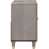 vidaXL Ormarić za umivaonik Siva 62 x 33 x 58 cm Čvrsto drvo manga | shoptok.hr