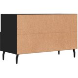 TV ormarić crni 80 x 36 x 50 cm od konstruiranog drva | Eponuda.com
