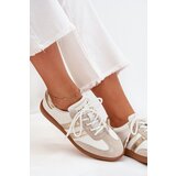 Boto Low Leather Women's Sneakers White-Gold Ismina | shoptok.hr