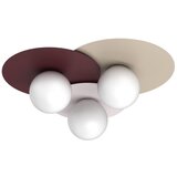  plafonsko svetlo flat 3xE27/15W/230V 55x60 cm bež/krem/bordo Cene