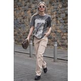 Madmext Beige Pocket Detailed Cargo Pants Cene