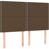  S oprugama i madracem tamnosmeđi 140 x 190 cm od tkanine | shoptok.hr