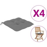 vidaXL Jastuci za stolice 4 kom sivi 40 x 40 x 7 cm od tkanine Cijene