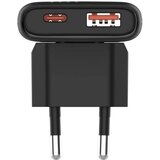 ALLITY zidni punjač GaN PD QC ATC-02-65WAC 1x USB-C + 1x USB-A 65W crni | shoptok.hr