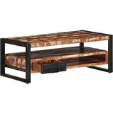 vidaXL Klubska mizica večbarvna 90x50x36 cm trden predelan les | Shoptok.si