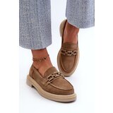 S. BARSKI Women's Suede Loafers with Flat Heel and Decoration D&A | shoptok.hr