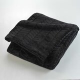 Douceur d intérieur Črno pregrinjalo iz mikroflanele 180x220 cm Arya – | Shoptok.si