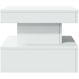  Stolić za kavu s LED svjetlima bijeli 50 x 50 x 40 cm | Eponuda.com