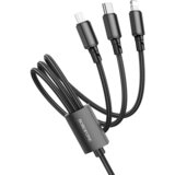  Kabal BOROFONE BX72 za punjenje 3-in-1 charging cable, 1m, 2A, Type-C, iPhone/lightning, micro, black | Eponuda.ba