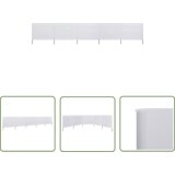  The Living Store 5-panelni vetrobran tkanina 600x80 cm peščeno bel - Vetrobran, (21743107) | Shoptok.si