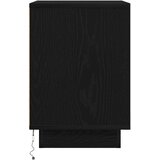  Noćni ormarići s LED svjetlima 2 kom crni 38x34x50 cm | shoptok.hr