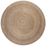 Hanse Home Obojestranska okrogla preproga iz jute ø 100 cm Braided Grey – Cene