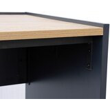 MID.YOU KOTNA PISALNA MIZA leseni material črna, barve hrasta | Shoptok.si