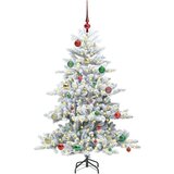 vidaXL Umjetno božićno drvce s nogom with LEDs s stalakom 150cm PVC | shoptok.hr