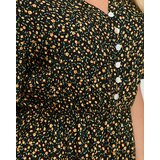 Resti Women's black flared floral maxi dress - Clothing | Eponuda.ba