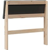 vidaXL Tapecirani uzglavlje Tamno siva 75 cm Čvrsto borovo drvo | shoptok.hr