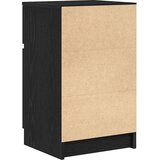 vidaXL Nočna omarica črna 39x35x65 cm inženirski les | Shoptok.si