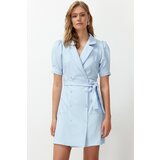 Trendyol Blue Belted Mini Woven Jacket Woven Dress | Shoptok.si