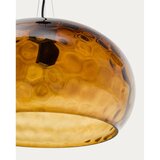 Kave Home Jantarna steklena viseča svetilka s steklenim senčilom ø 40 cm Balma – | Shoptok.si