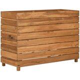 In posuda za sadnju 100x40x72 cm od reciklirane tikovine i čelika | shoptok.hr