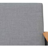  Fotelja Svijetlo siva tkanina | shoptok.hr