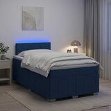  Boxspring krevet s madracem Plava 120 x 190 cm Tkanina | shoptok.hr