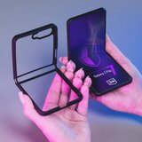 3mk Etui SATIN ARMOR + za Samsung Galaxy Z Flip7 - črn, prozoren | Shoptok.si