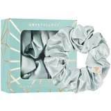 Silk Scrunchie svilena elastika za lase Amazonite 1 kos