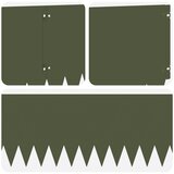  Ograda oko Travnjaka 10 kom. 103 x 30 cm Čelik Maslinastozelena | shoptok.hr