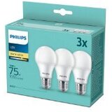 Philips PS728 LED SIJALICA 10W (75W) A60 E27 WW FR ND 3PF/6 DISC | ePonuda.com