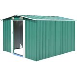 vidaXL vrtna kućica od metala 257 x 298 x 178 cm zelena | shoptok.hr