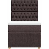  Krevet s oprugama i madracem tamnosmeđi 80x200 cm od tkanine | shoptok.hr