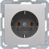 Berker SCHUKO vtičnica aluminij/lak 47436084, (21041242) | Shoptok.si