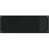  Kuhinjski zid Crna 110 x 40 cm Staklo otporno na udarce | shoptok.hr