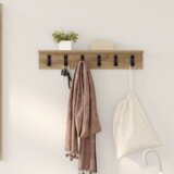 vidaXL Vješalica za kapute na zidu hrast artisan 60 x 10.5 x 10.5 cm | shoptok.hr