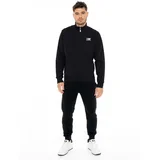 Trenirka komplet Man High Collar Small Logo Črna