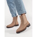 Shelvt Suede beige Chelsea boots | ePonuda.com