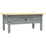 Furnova Klubska mizica mehiška borovina Corona Range siva 100x55x44 cm, (21914381) | Shoptok.si