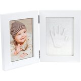 Happy Hands Double Frame Small set za bebine otiske White Cijene