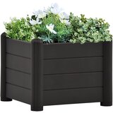 vidaXL Visoka greda PP antracitna 43x43x35 cm Cene