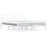 The Living Store Posteljni okvir bel kovinski 160x200 cm - Posteljni Okvir, (21524329) | Shoptok.si