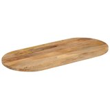 Stolna ploča 80x40x2,5 cm ovalna od masivnog drva manga | Eponuda.com